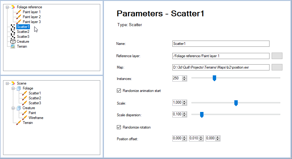 Mock user interface